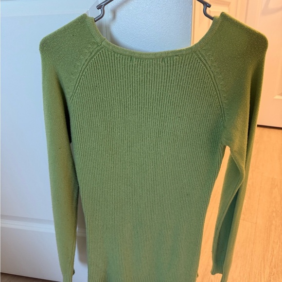 Cyrus Light Green Cable Knit Sweater - Picture 2 of 6